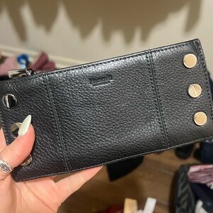 Black leather hammitt 110 wallet bifold